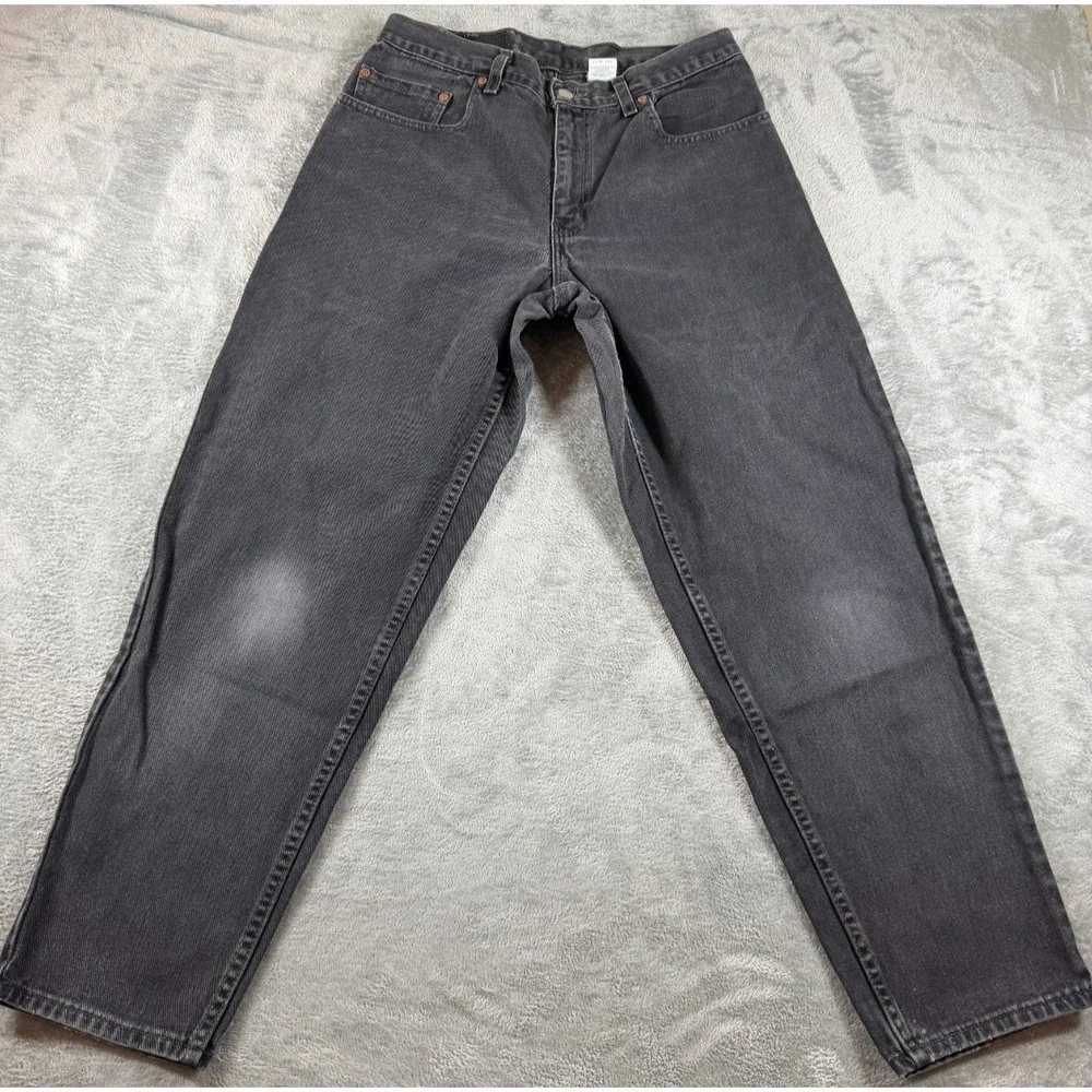 Vtg Levi's 560 Black Jeans Men's 32x30 USA Made Loose Fit Tapered Leg